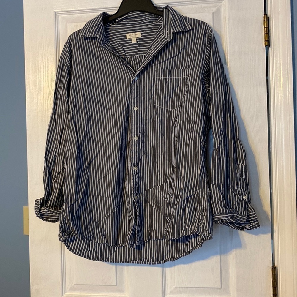 Sonoma mens button down shirt; size large